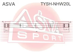 ������� ����� 24x442x23 Toyota Prius 20 2003-2009 ASVA TYSH-NHW20L TYSHNHW20L ����