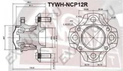 ������� ������ Toyota Yaris NCP10 1999-2005 ASVA TYWH-NCP12R TYWHNCP12R ����