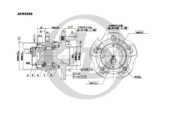 �������, ������ � ABS Lexus RX270/350/450H AGL10/GGL10 2008-2015 JD JEH0268 JEH0268 ����