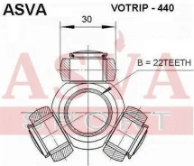 ������� 22x30 Volvo Volvo 440 ASVA Votrip-440 VOTRIP440 ����