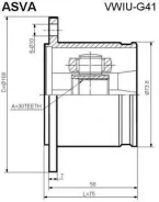 ���� ���������� 30x108 Volkswagen GOLF IV 1997-2003 ASVA VWIU-G41 VWIUG41 ����