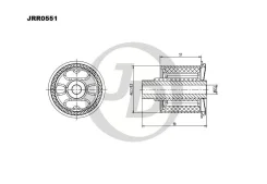 ����������� ������ ����� LADA Largus Nissan NOTE/Tiida 05- Renault Logan/Sandero 04- JD JRR0551 JRR0551 ����