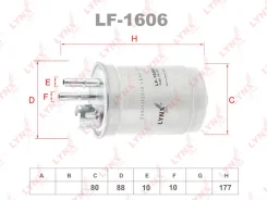 ������ ��������� FORD Focus I 1.8D 98-04 / Fiesta IV 1.8D 00 / Transit Connect 1.8D 02-13 LYNX LF1606 LF1606 ����