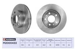 ���� ��������� Citroen Jumper I, II 94-, Fiat Ducato II, III +������� 94-, Peugeot Boxer I, II 94- Marshall M2000433 M2000433 ����