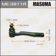 ���������� ���� ������� R Toyota Land Cruiser, Lexus LX 470 98-02 Masuma ME3811R ME3811R ����