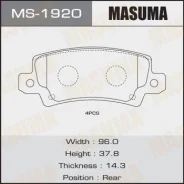 ������� ����. ����. Toyota Corolla UK 1.4-2.0D 02-06/Corolla Verso 1.4 UK 1.4-2.0D 02-04 Masuma MS1920 MS1920 ����