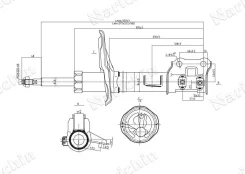 ������ ������������ �������� ����� HY Elantra, Avante KIA Ceed 06-10 Narichin NAK1165L NAK1165L ����