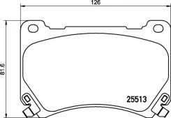 ������� ��������� �������� ����� Hyundai Equus / Centennial 3.8 GDi 03.2009 - Hyundai Equus / Centennial 3.8 03.2009 - Nisshinbo NP6080 NP6080 ����