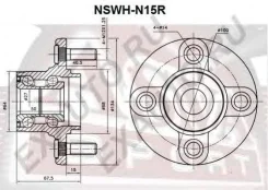������� ������ Nissan Sunny N14 1990-1995 ASVA NSWH-N15R NSWHN15R ����