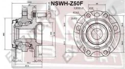 ������� �������� Nissan Murano Z50 2002-2008 ASVA NSWH-Z50F NSWHZ50F ����