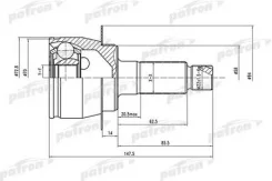 ���� �������� 28x58x29 Suzuki SX4 RW415/RW416/RW419/RW420 06- Patron PCV1558 PCV1558 ����