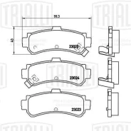������� ����. ��� �/� Nissan Almera N15 95- ����. ���. ��� ����/��� Nissan Almera N15 95- ����. ���. Trialli PF4079 PF4079 ����