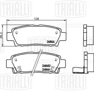 ������� ��������� �������� ��� Toyota Crown 95-/Mark II/Chaser/Cresta 92- Trialli PF4102 PF4102 ����