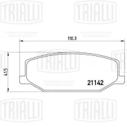 ������� ��������� �������� ����� Suzuki Jimny I 98-/Samurai 89- ����. �����. Trialli PF4331 PF4331 ����