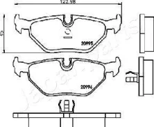 ������� ��������� ��������, �������� ��� BMW 3 E30 M3 2.3 JapanParts PP0106AF PP0106AF ����
