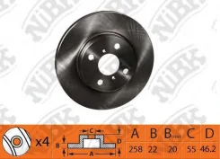 ���� ��������� ����� ����/��� Daihatsu Charade VIII, Toyota Yaris _P13_, Yaris _P9_ NIBK RN1436 RN1436 ����