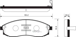 ������� ��������� ��������, �������� NI SR20DET - Avenir W10 90-, Bluebird U13 4WD 91-, RB25DE - SkyLine R33/34 93- Sangsinbrake SP1256 SP1256 ����