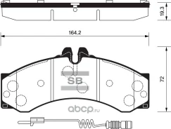 ������� �������� �������� MB Sprinter 408D/410D/412D 96, VW LT46 2.3i-2.8TDi 96 SP1277 Sangsinbrake SP1277 SP1277 ����