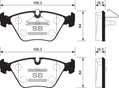 ������� ����. ���. BMW 5-Series III 95-96 Sangsinbrake SP1389 SP1389 ����