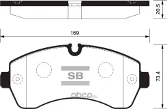 ������� ��������� ��������, �������� DO Sprinter 3500 07-09 MB Sprinter 3500 10- Sangsinbrake SP1425 SP1425 ����