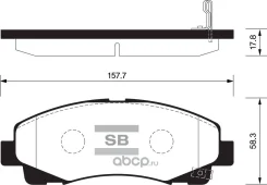 ������� �������� �. Acura TL 09, Honda Ridqeline 06-11 SP1470SNS 45022SJCA00 Sangsinbrake SP1470 SP1470 ����
