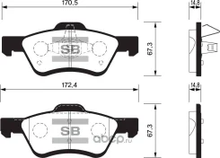 ������� �������� �. Ford Escape, Mazda Tribute 08, SP1497SNS GDB1752 8M6Z2001A Sangsinbrake SP1497 SP1497 ����
