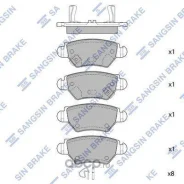 ������� �������� ������ Opel Astra 1.8i-2.0DTi 98-01/Zafira 1.8i-2.0DTi 00-01 SP1759 Sangsinbrake SP1759 SP1759 ����
