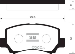 ������� �������� �. Suzuki Wagon R+ 1.0i-1.2i 16V 4WD 98-00 SP2021 Sangsinbrake SP2021 SP2021 ����