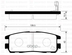 ������� �������� ������ Opel Monterey/Frontera, Great Wall Hover all 91 SP2089SNS Sangsinbrake SP2089 SP2089 ����