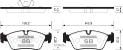 ������� �������� �. BMW E87/E90/E91 1.8/2.0i/2.0D 04 SP2160 Sangsinbrake SP2160 SP2160 ����