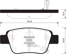 ������� �������� ������ Toyota Avensis 1.6i-2.4 D-4D 03 SP2184SNS Sangsinbrake SP2184 SP2184 ����
