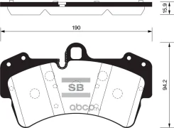 ������� ����. ���. AUDI Q7 3.0TDI/3.6FSI/4.2FSI 03/06-, VW Touareg 12/02-, Porsche Cayenne 09/02- Sangsinbrake SP2197 SP2197 ����