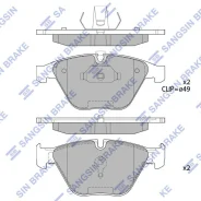 ������� ���������, �������� BMW 7 E65/E66/E67 11/01, BMW E82/E90/92/90/E60/63/65/E89/E8�4 BMW 318i E90 05-07 Sangsinbrake SP2210 SP2210 ����