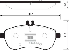 ������� �������� �������� MB W204 1.8-2.3 07 SP2284 Sangsinbrake SP2284 SP2284 ����