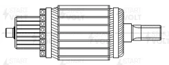 ����� �������� Hyundai Porter H-1 96-/H-100 93- 2.5D SR 0802 Startvolt SR0802 SR0802 ����
