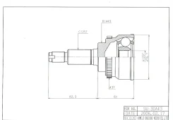 ���� ������� ABS, Made in Japan SZ Swift 1.3/1.5 2/4WD 04- HDK SU030A43 SU030A43 ����
