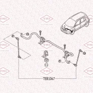 ���� ������������� L/R ����� ����/��� Renault Kangoo/Megan/Scenic 03- Tatsumi TEB1067 TEB1067 ����
