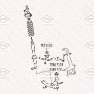 ���� ������������� �������� L Toyota Land Cruiser 03-/ Lexus GX 01- Tatsumi TEB1727L TEB1727L ����