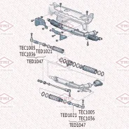 ���������� ������� ���� L/R ����� ����/��� AUDI A4/A6/A8/Allroad 95-Skoda Superb 01-VW Passat 96- Tatsumi TEC1036 TEC1036 ����