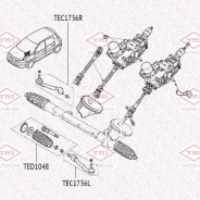 ���� ������� L/R ����� ����/��� Renault Megane/Scenic 02- Tatsumi TED1048 TED1048 ����