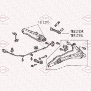 ����� ������ �������� ������� L Honda Civic/CR-V/CRX 87- Tatsumi TEE1785L TEE1785L ����
