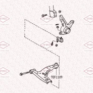 ����������� ��������� ������ ����� ����/��� Toyota Corolla -97 Tatsumi TEF1109 TEF1109 ����