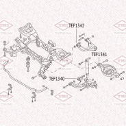 ����������� ������� ������� ������ Nissan Pathfinder 05- Tatsumi TEF1340 TEF1340 ����