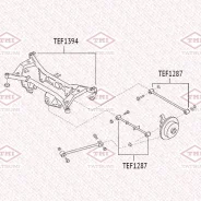 ����������� ������� ���������� ������ Nissan X-Trail 00- Tatsumi TEF1394 TEF1394 ����