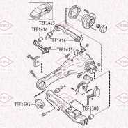 ����������� ������� ����������� ������ ��� ����/��� Mitsubishi Lancer -00 Tatsumi TEF1416 TEF1416 ����