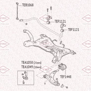����������� ��������� ������ ������ ��� ���������� Mazda 3 03- Tatsumi TEF1448 TEF1448 ����