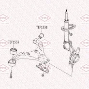 ����������� ��������� ������ ������ Hyundai Tucson -10 Tatsumi TEF1538 TEF1538 ����