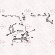 ����������� ��������� ������� ������ ����� ����/��� Honda Accord -08 Tatsumi TEF1515 TEF1515 ����