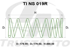 ������� ��� �������� + 50 ��. - TI TI NS 019R Safari/Patrol Y60/61 REAR, ������ TINS019R ����