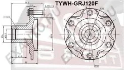 ������� �������� Toyota LAND Cruiser Prado GRJ120 2003-2009 ASVA TYWH-GRJ120F TYWHGRJ120F ����